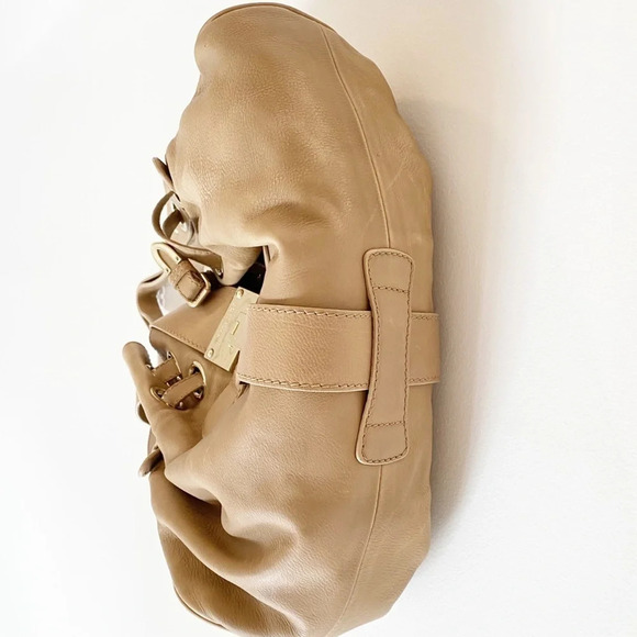 Jimmy Choo Tan Leather Tote Handbag - Picture 13 of 16